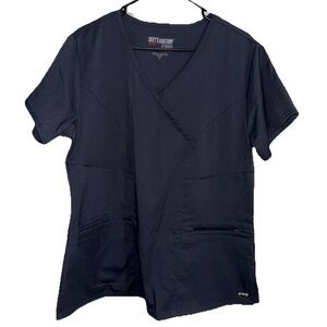 Greys Anatomy By Barco Scrub Top Active Spandex Stretch Womens LG NWT